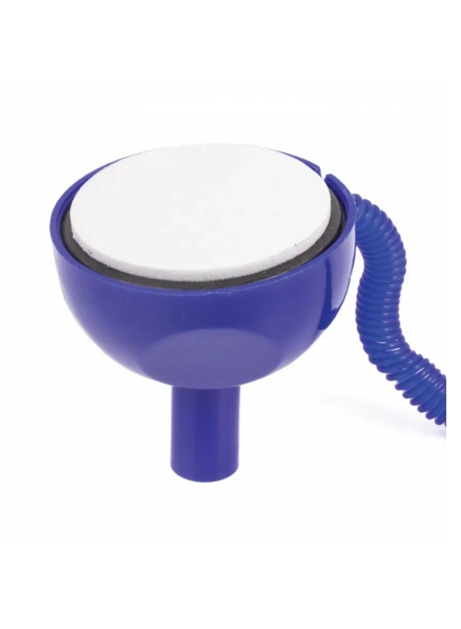 حامل قلم مكتبي بقاعدة، مع سلسلة حلزونية، قلم متصل بالقاعدة وقاعدة مبتسمة لاصقة لمستلزمات المكتب المنزلية، حامل اقلام مكتب، حبرازرق - Image 2